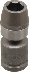 Apex - 3/8" Drive, Standard Hand Socket - 6 Points, 1-7/8" OAL, Steel - Benchmark Tooling