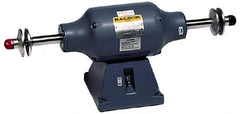 Baldor - 8" Wheel Diam x 1-1/4" Wheel Width, 3/4 hp Buffer - 3/4" Arbor Hole Diam, 1 Phase, 1,800 Max RPM, 115/230 Volts - Benchmark Tooling