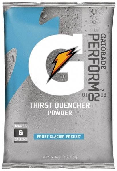 Gatorade - 51 oz Pack Glacier Freeze Activity Drink - Powdered, Yields 6 Gal - Benchmark Tooling