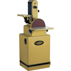 Jet - 48 Inch Long x 6 Inch Wide Belt, 9 Inch Diameter, Combination Sanding Machine - 1-1/2 HP, Three Phase - Benchmark Tooling