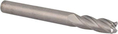 Made in USA - 1/4", 4 Flute, Single End, Solid Carbide, 0.03" Corner Radius End Mill - 2-1/2" OAL, 30° Helix, Right Hand Flute, 3/4" LOC, Right Hand Cut - Benchmark Tooling