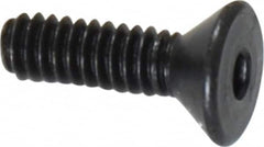Value Collection - #2-56 UNC Hex Socket Drive, 82° Flat Screw - Alloy Steel, Black Oxide Finish, Fully Threaded, 5/16" OAL - Benchmark Tooling