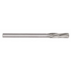 Chucking Reamer: 0.2756″ Dia, 4-9/32″ OAL, 1-7/32″ Flute Length, Straight Shank, Solid Carbide 6 Flute, RH