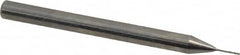 Magafor - #82 Solid Carbide 4 Flute Chucking Reamer - Spiral Flute, 0.118" Straight Shank, 3/64" Flute Length, 1-17/32" OAL - Benchmark Tooling