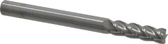 Accupro - 3/16", 4 Flute, Single End, Solid Carbide, 0.015" Corner Radius End Mill - 2" OAL, 40° Helix, Right Hand Flute, 5/8" LOC, Right Hand Cut - Benchmark Tooling