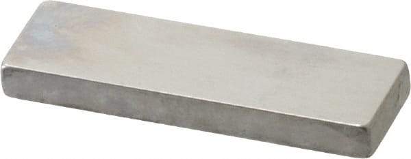 Mitutoyo - 0.126" Rectangular Steel Gage Block - Accuracy Grade 0, Includes Certificate of Inspection - Benchmark Tooling