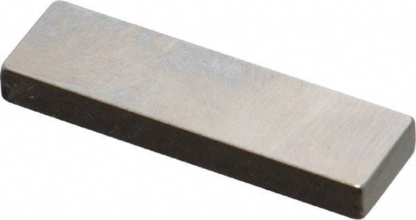 Mitutoyo - 0.133" Rectangular Steel Gage Block - Accuracy Grade 0, Includes Certificate of Inspection - Benchmark Tooling