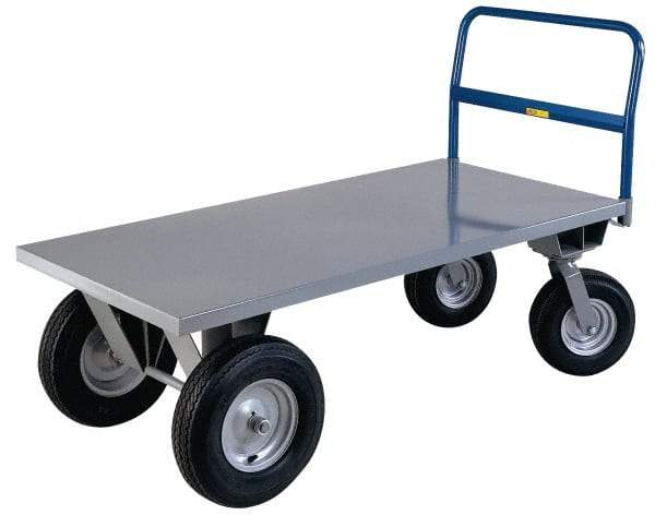 Little Giant - 2,500 Lb Load Capacity, Steel Hopper - 36" Wide x 72" Long x 21" High, Gray - Benchmark Tooling