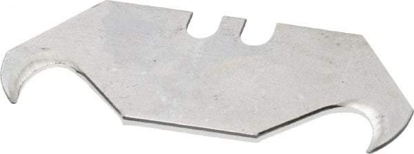 Stanley - 100 Piece Carbon Steel Hook Blade - 2-7/16" OAL, 0.025" Blade Thickness - Benchmark Tooling