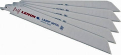 Lenox - 9" Long x 1" Thick, Bi-Metal Reciprocating Saw Blade - Straight Profile, 18 TPI, Toothed Edge - Benchmark Tooling