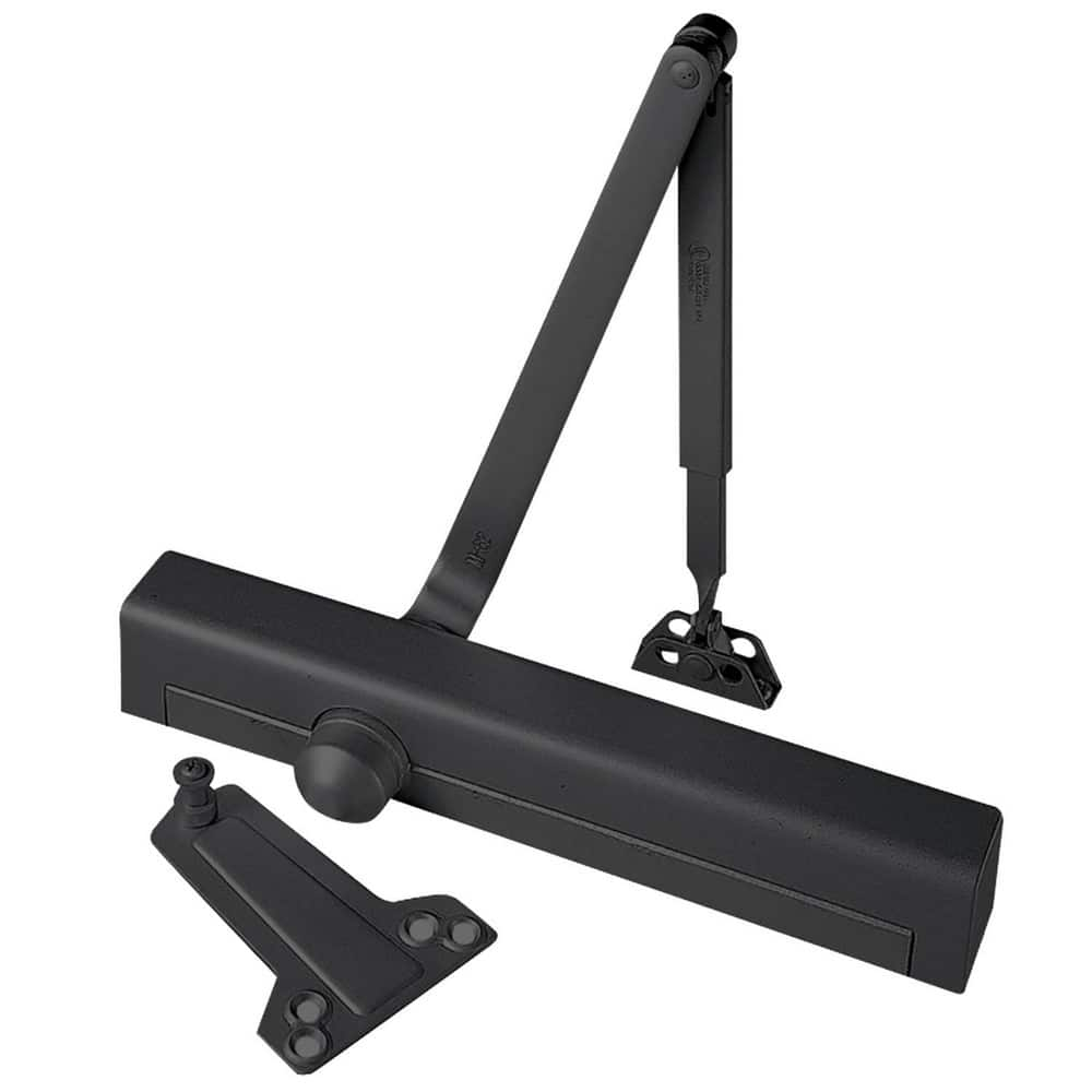 Door Closer Damper: 200 lb Load Capacity Plastic, Non-Handed