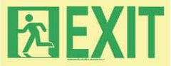 NMC - Exit, Plastic Exit Sign - 13" Wide x 4-1/2" High, Glow-in-the-Dark - Benchmark Tooling