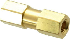 Parker - 1/8" Brass Check Valve - Inline, FNPT x FNPT, 3,000 WOG - Benchmark Tooling