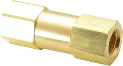 Parker - 1/2" Brass Check Valve - Inline, FNPT x FNPT, 3,000 WOG - Benchmark Tooling