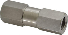 Parker - 1/4" Stainless Steel Check Valve - Inline, FNPT x FNPT, 6,000 WOG - Benchmark Tooling