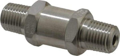 Parker - 1/4" Stainless Steel Check Valve - Inline, MNPT x MNPT, 6,000 WOG - Benchmark Tooling