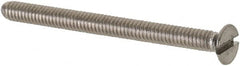 Value Collection - M2x0.40 Metric Coarse, 25mm OAL Slotted Drive Machine Screw - Flat Head, Grade 18-8 & A2 Stainless Steel, Uncoated, Without Washer - Benchmark Tooling