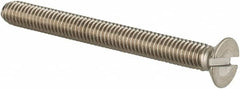 Value Collection - M3x0.50 Metric Coarse, 30mm OAL Slotted Drive Machine Screw - Flat Head, Grade 18-8 & A2 Stainless Steel, Uncoated, Without Washer - Benchmark Tooling