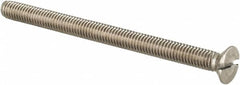 Value Collection - M3x0.50 Metric Coarse, 40mm OAL Slotted Drive Machine Screw - Flat Head, Grade 18-8 & A2 Stainless Steel, Uncoated, Without Washer - Benchmark Tooling