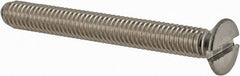 Value Collection - M3.5x0.60 Metric Coarse, 30mm OAL Slotted Drive Machine Screw - Flat Head, Grade 18-8 & A2 Stainless Steel, Uncoated, Without Washer - Benchmark Tooling