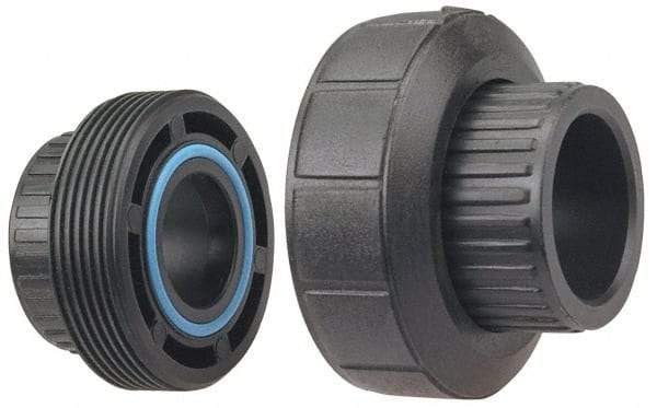 NIBCO - 1" Polypropylene Plastic Pipe Socket Union - Schedule 80, S x S End Connections - Benchmark Tooling