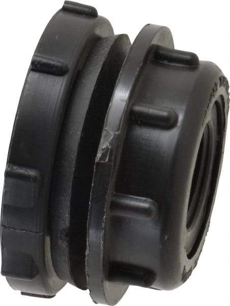 NIBCO - 3/4" Polypropylene Plastic Pipe Tank Adapter - Schedule 80, Tank x FPT End Connections - Benchmark Tooling