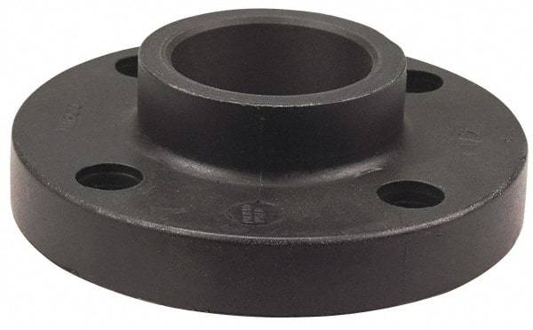 NIBCO - 4" Pipe, 9" OD, Polypropylene Socket Pipe Flange - Schedule 80, Black - Benchmark Tooling