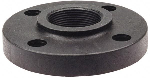 NIBCO - 4" Pipe, 9" OD, Polypropylene Threaded Pipe Flange - Schedule 80, Black - Benchmark Tooling