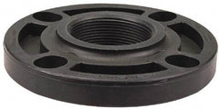 NIBCO - 2" Pipe, 6" OD, Polypropylene Threaded Pipe Flange - Schedule 80, Black - Benchmark Tooling
