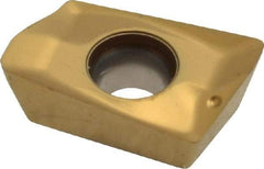 Seco - XOEX120408 E06 Grade F15M Carbide Milling Insert - TiAlN/TiN Finish, 0.199" Thick, 1/32" Corner Radius - Benchmark Tooling