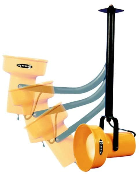 Fostoria - 25 Inch, Ceiling Mounted, Incandescent, Yellow, Dock Light - 300 Watt, 120 Volt, Nonmagnifying - Benchmark Tooling