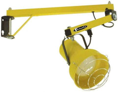 Fostoria - 60 Inch, Pivot, Bracket Mounted, Incandescent, Yellow, Dock Light - 300 Watt, 120 Volt, Nonmagnifying - Benchmark Tooling