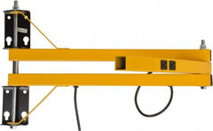 TPI - 40" Long, Steel Task & Machine Light Mounting Arm - Yellow, For Use with Dock Lights - Benchmark Tooling