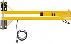 TPI - 60" Long, Steel Task & Machine Light Mounting Arm - Yellow, For Use with Dock Lights - Benchmark Tooling