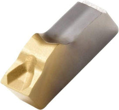 Seco - 150.1016 16 CP500 Grade, 0.078" Cutting Width, Carbide Cutoff Insert - 6° Neutral Lead Angle, 0.006" Cnr Rad, TiAlN/TiN Coated, Single End - Benchmark Tooling