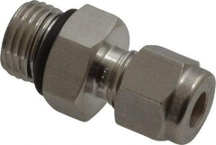 Ham-Let - 1/4" OD, Grade 316Stainless Steel Male Connector - Comp x Male SAE Ends - Benchmark Tooling