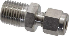 Ham-Let - 3/16" OD, Grade 316Stainless Steel Male Connector - Comp x MNPT Ends - Benchmark Tooling