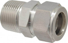 Ham-Let - 3/4" OD, Grade 316Stainless Steel Male Connector - Comp x MNPT Ends - Benchmark Tooling