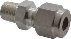 Ham-Let - 1/4" OD, Grade 316Stainless Steel Male Connector - Comp x MBSPT Ends - Benchmark Tooling
