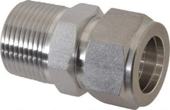Ham-Let - 3/4" OD, Grade 316Stainless Steel Male Connector - Comp x MNPT Ends - Benchmark Tooling