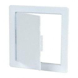 Karp - 9-3/4" Wide x 9-3/4" High, High Impact Styrene Plastic Access Door - 7-3/4" Opening Width, 7-3/4" Opening Height - Benchmark Tooling