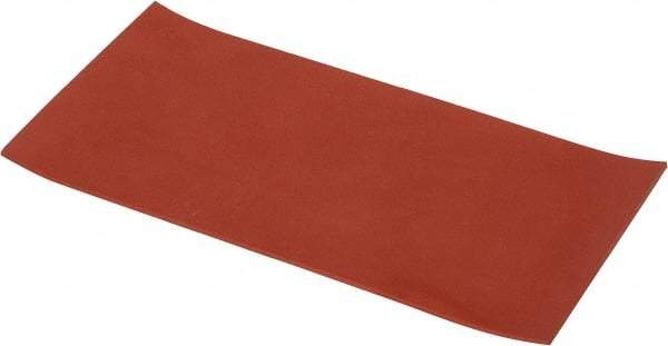 Made in USA - 6" Wide, 1/8" Thick, Silicone Rubber Foam Sheet - 30 Durometer, Orange-Red, -60 to 500°F, 650 psi Tensile Strength, Cut-to-Length - Benchmark Tooling