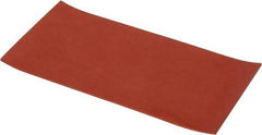 Made in USA - 6" Wide, 1/8" Thick, Silicone Rubber Foam Sheet - 30 Durometer, Orange-Red, -60 to 500°F, 650 psi Tensile Strength, Cut-to-Length - Benchmark Tooling