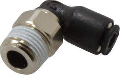Legris - 1/8" Outside Diam, 1/8 BSPT, Nylon Push-to-Connect Tube Male Elbow - 290 Max psi, Tube to Male BSPT Connection, Buna Nitrile O-Ring - Benchmark Tooling