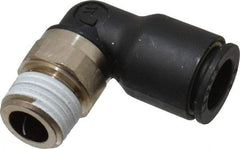 Legris - 3/8" Outside Diam, 1/4 BSPT, Nylon Push-to-Connect Tube Male Elbow - 290 Max psi, Tube to Male BSPT Connection, Buna Nitrile O-Ring - Benchmark Tooling