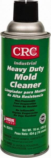 CRC - 16 Ounce Aerosol Can, Clear, Mold Cleaner - Food Grade - Benchmark Tooling