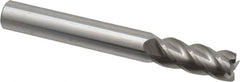 Accupro - 5/16", 4 Flute, Single End, Solid Carbide, 0.015" Corner Radius End Mill - 2-1/2" OAL, 40° Helix, Right Hand Flute, 3/4" LOC, Right Hand Cut - Benchmark Tooling