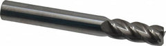 Accupro - 5/16", 4 Flute, Single End, Solid Carbide, 0.03" Corner Radius End Mill - 2-1/2" OAL, 40° Helix, Right Hand Flute, 3/4" LOC, Right Hand Cut - Benchmark Tooling