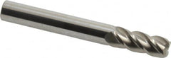 Accupro - 5/16", 4 Flute, Single End, Solid Carbide, 0.045" Corner Radius End Mill - 2-1/2" OAL, 40° Helix, Right Hand Flute, 3/4" LOC, Right Hand Cut - Benchmark Tooling