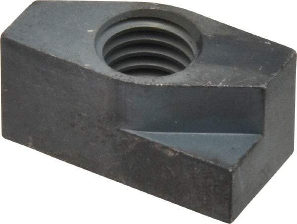 Gibraltar - 1/2-13 Blind Tapped Quarter Turn T Slot Nut - 5/8" Slot Width, 5/8 x 0.333" Base Width x Height, 1-1/4 x 5/8" OAL x Height - Benchmark Tooling